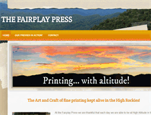 Tablet Screenshot of fairplaypress.com